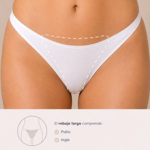 Depilación rebaje largo mujer (M)