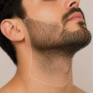 Depilación barba cuello completo (M)